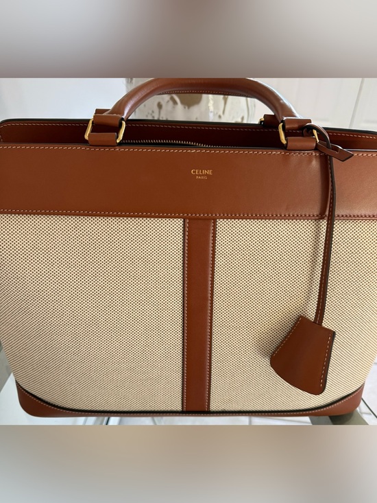 Celine Handbags - Celine Cabas de France Medium Tote Bag.